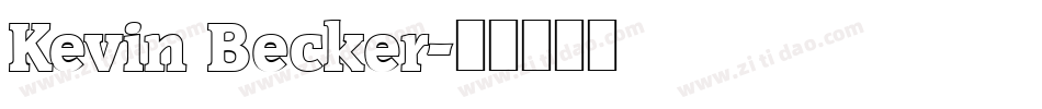 Kevin Becker字体转换